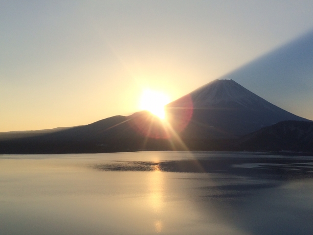 富士山朝日